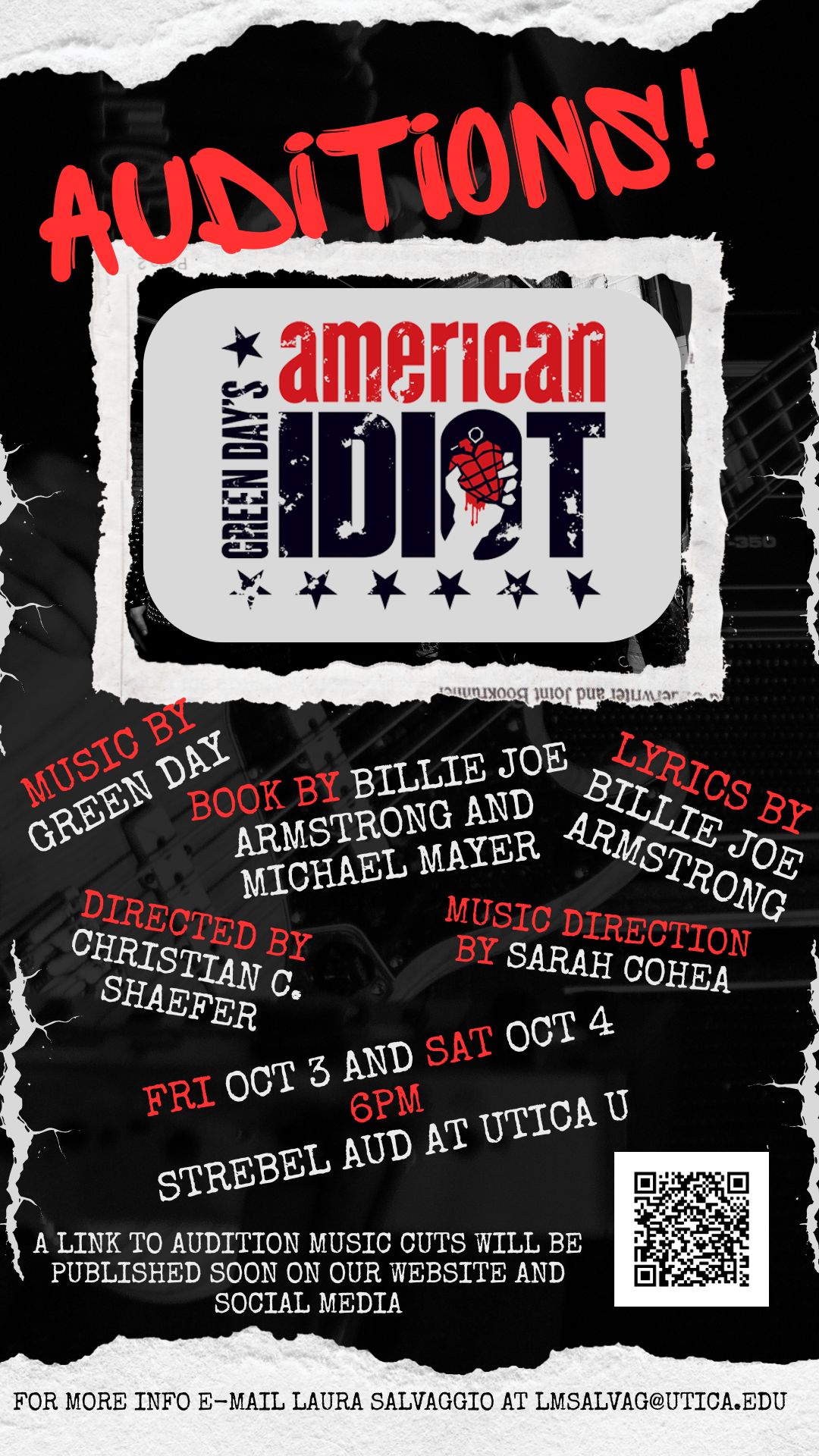 American Idiot Audition Announcement 2025